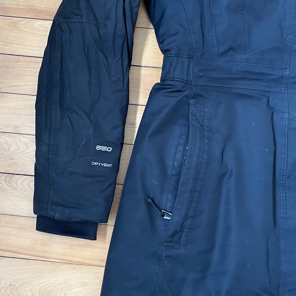 The North Face Arctic Parka Womens Medium Black 550 Down DryVent Winter Jacket - Picture 8 of 10